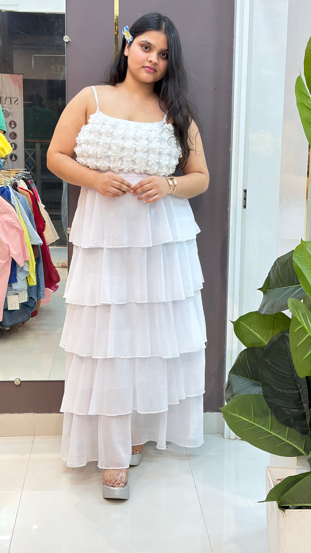 Sunshine Blossom Tiered Maxi Dress