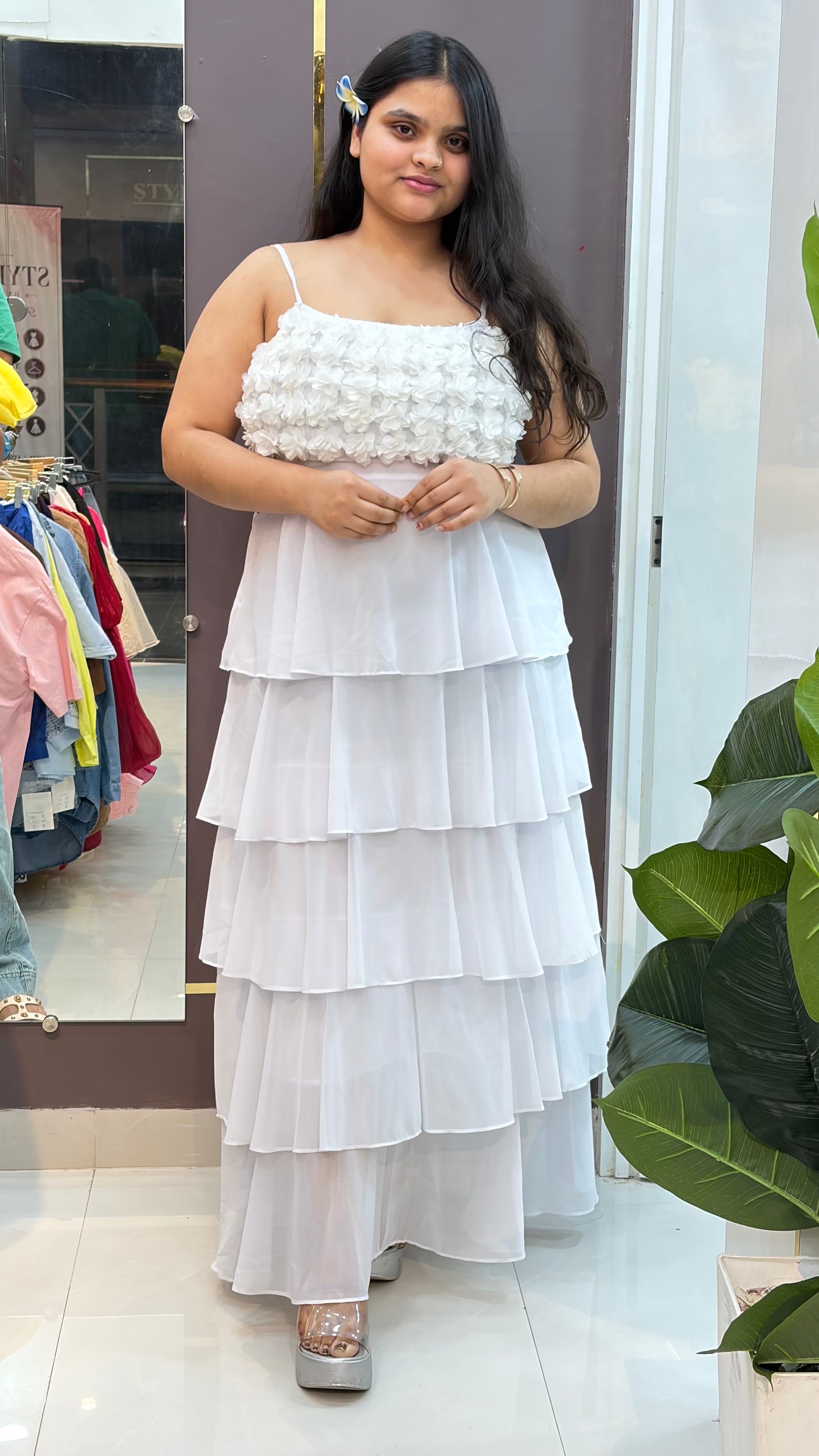 Sunshine Blossom Tiered Maxi Dress
