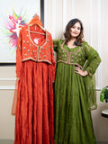 Long Gown With Heavy jacket work | Ethnic Gown