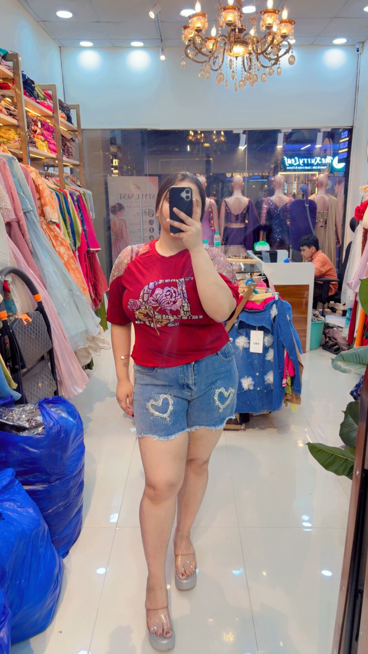 Party Wear Top | Maroon top