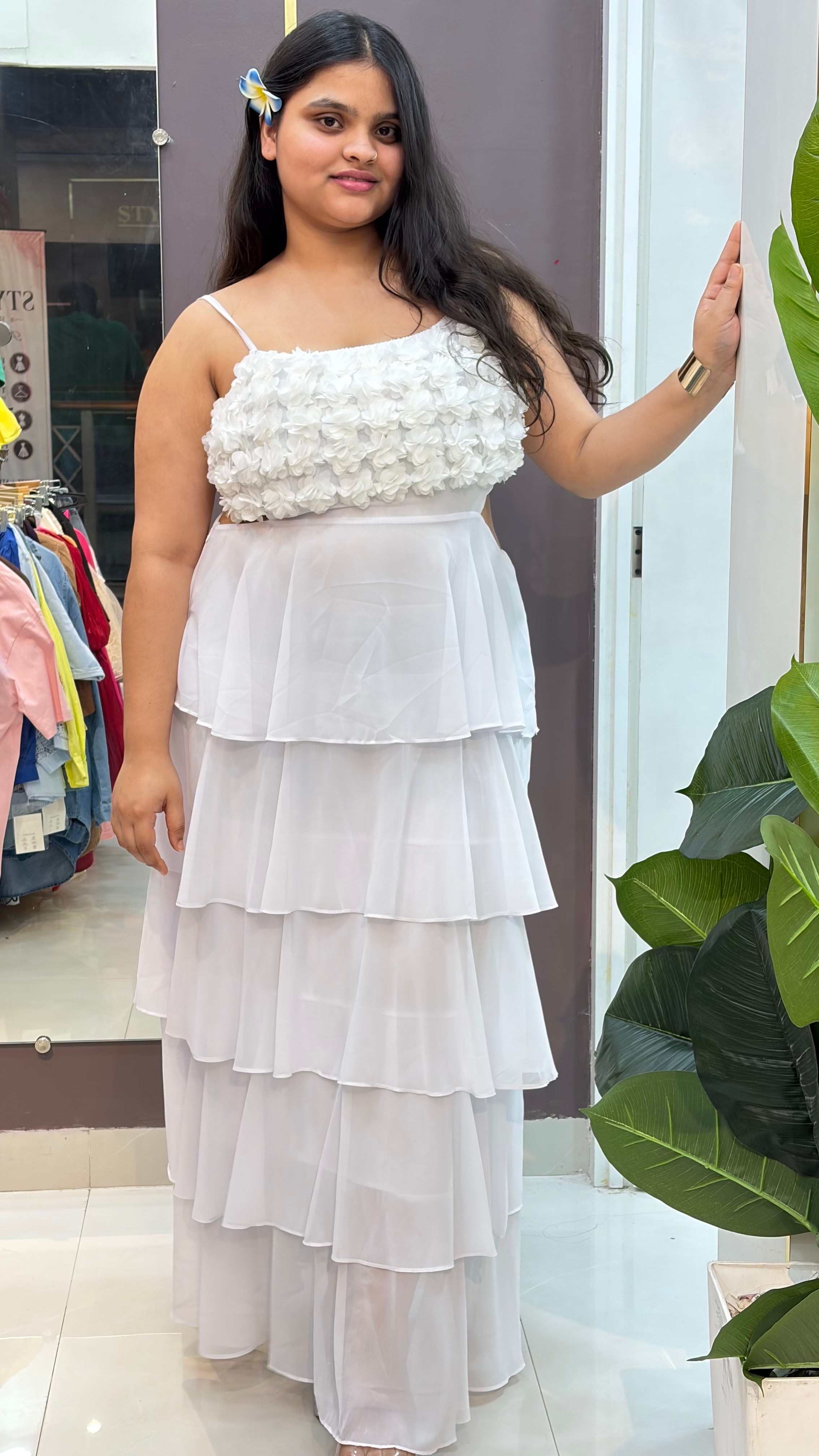 Sunshine Blossom Tiered Maxi Dress
