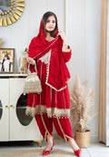 Scarlet Elegance Kurta Set