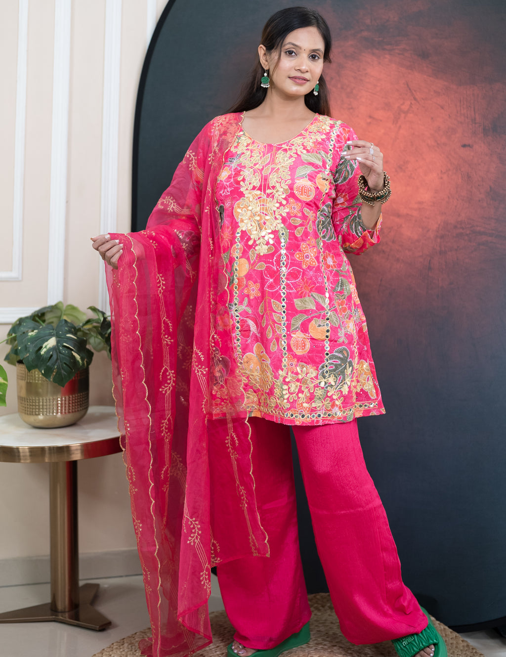 Floral Symphony Suit Set