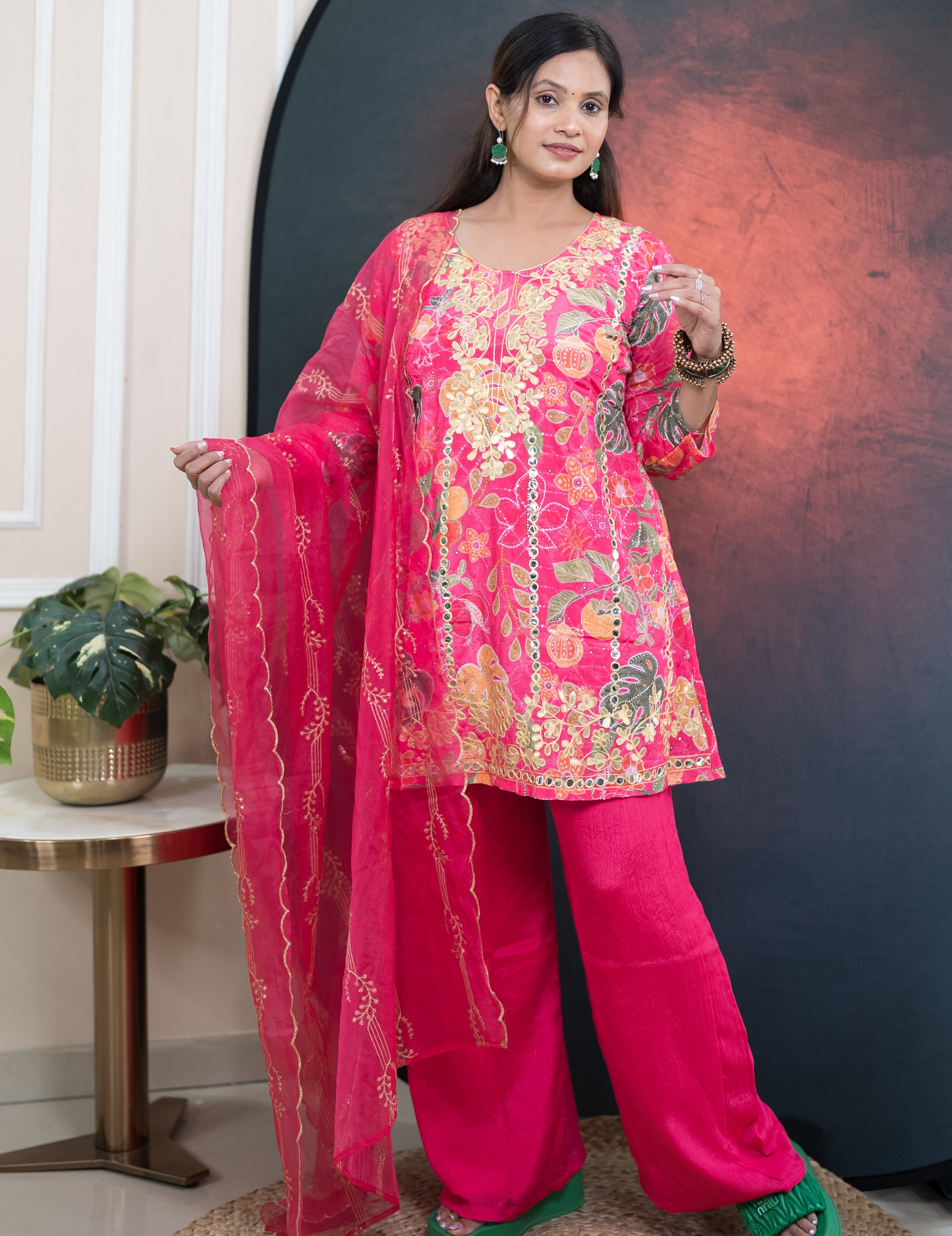 Floral Symphony Suit Set