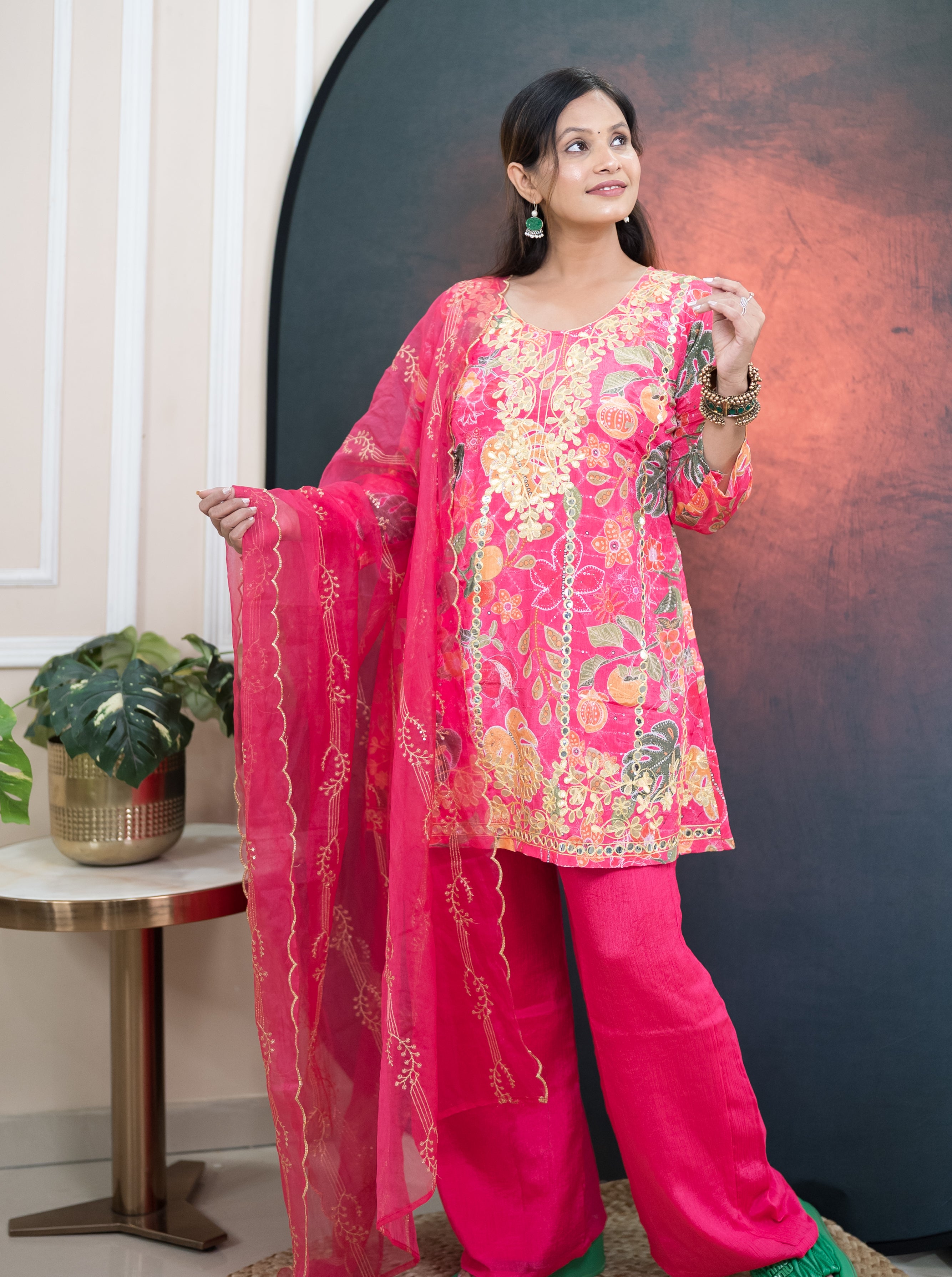 Floral Symphony Suit Set