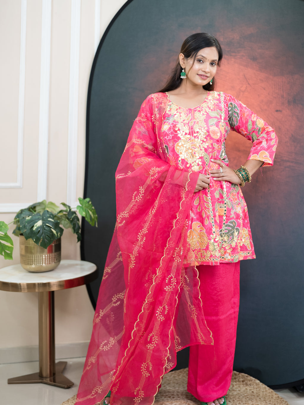 Floral Symphony Suit Set