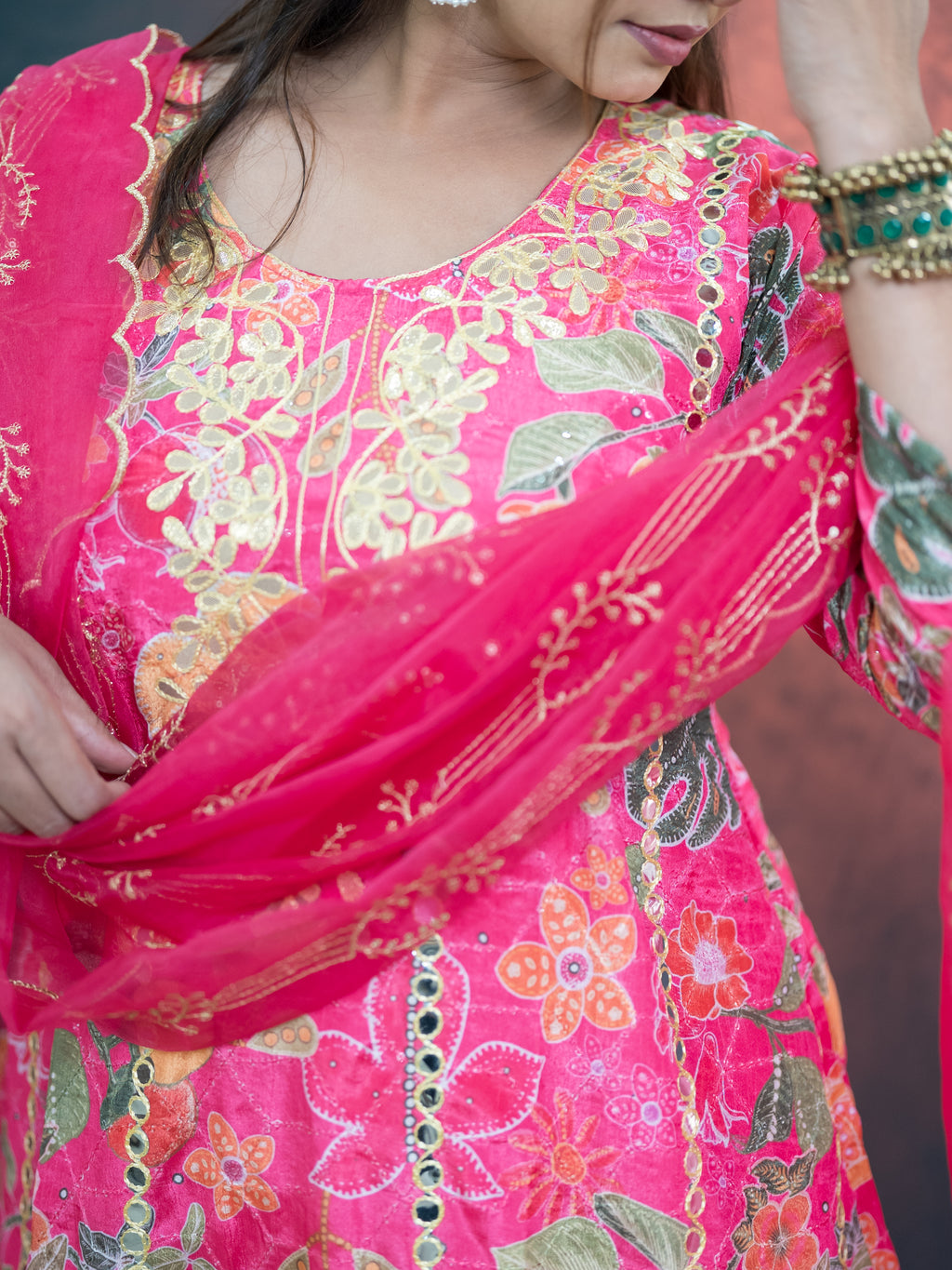 Floral Symphony Suit Set