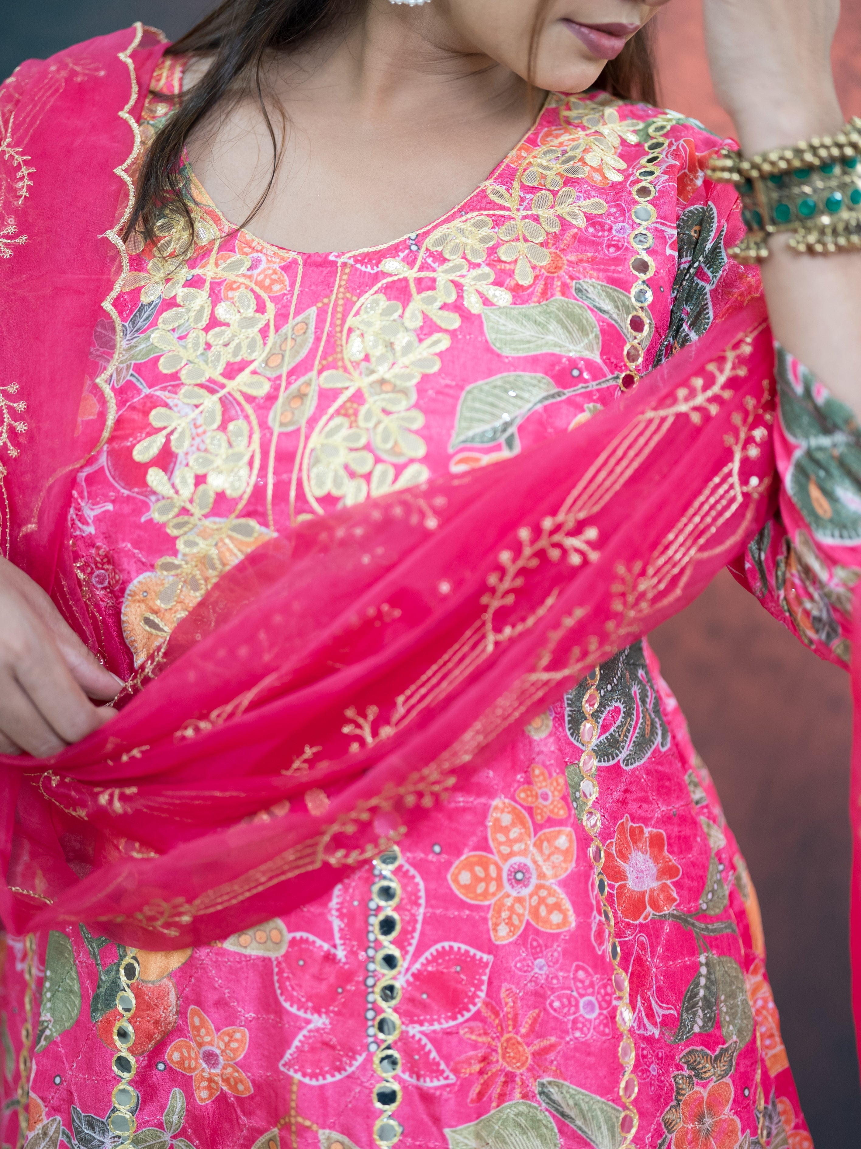 Floral Symphony Suit Set