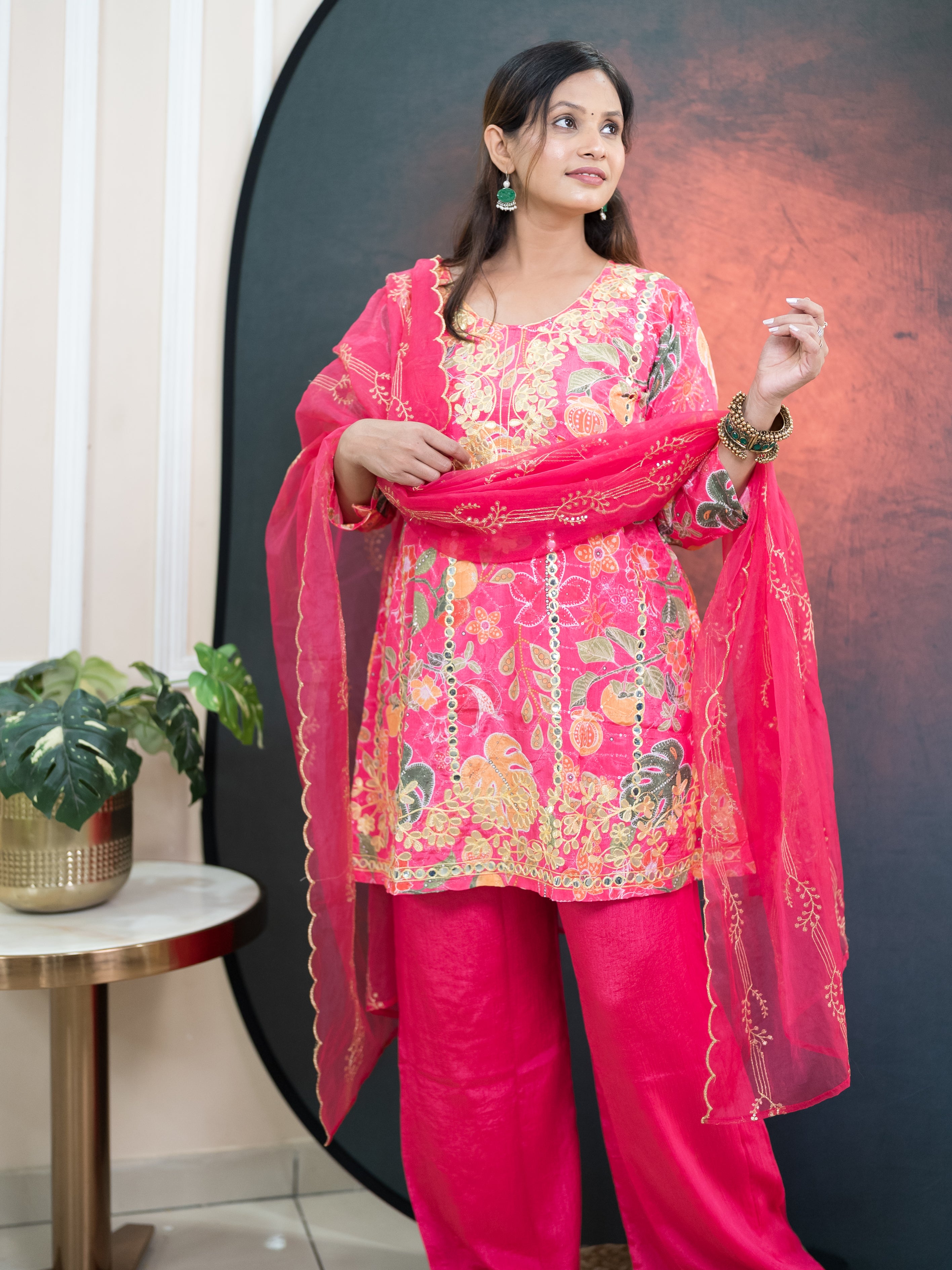 Floral Symphony Suit Set