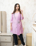Rosé Charm Layered Co-ord Set
