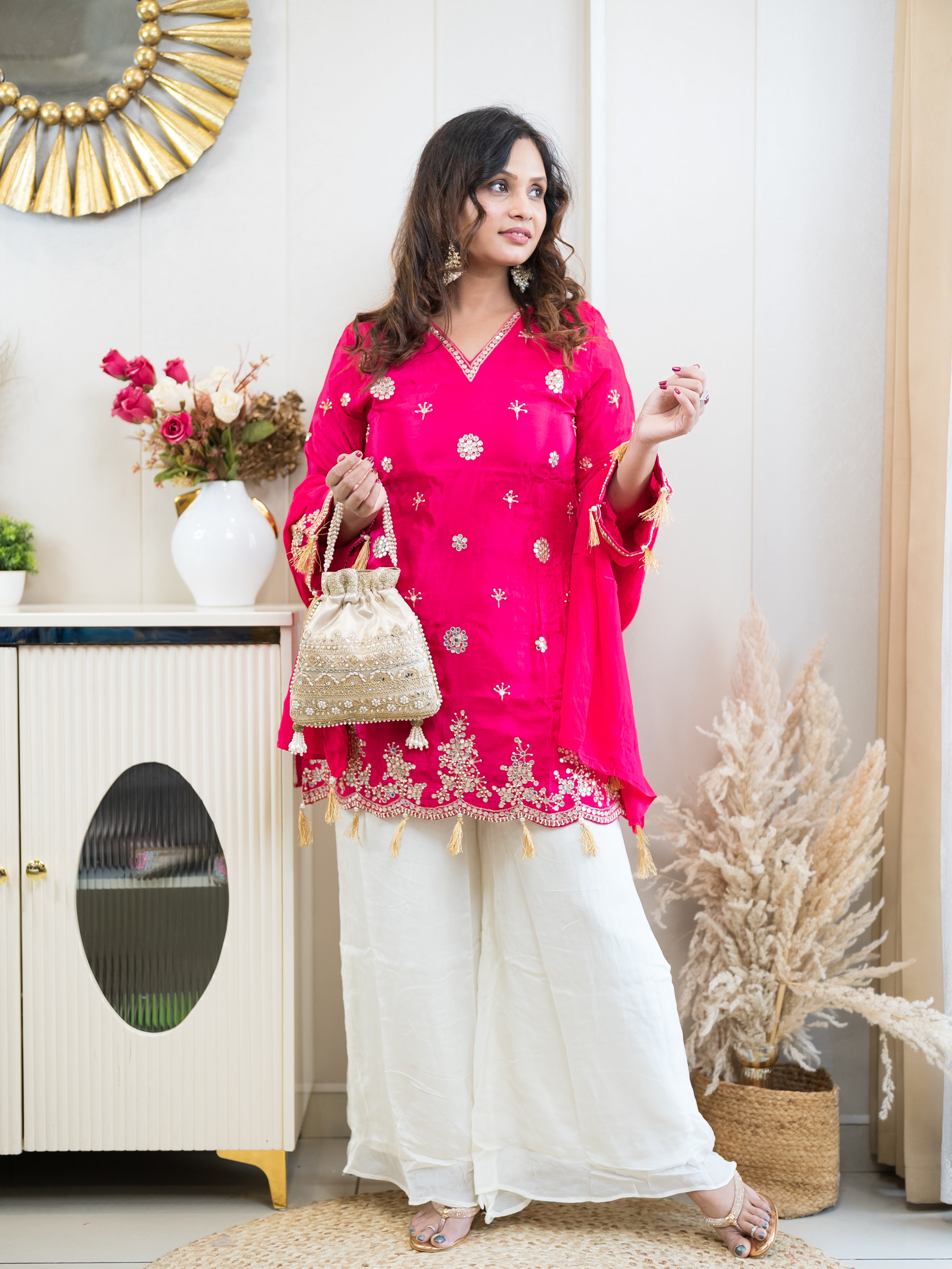 The Rosewood Sharara Set