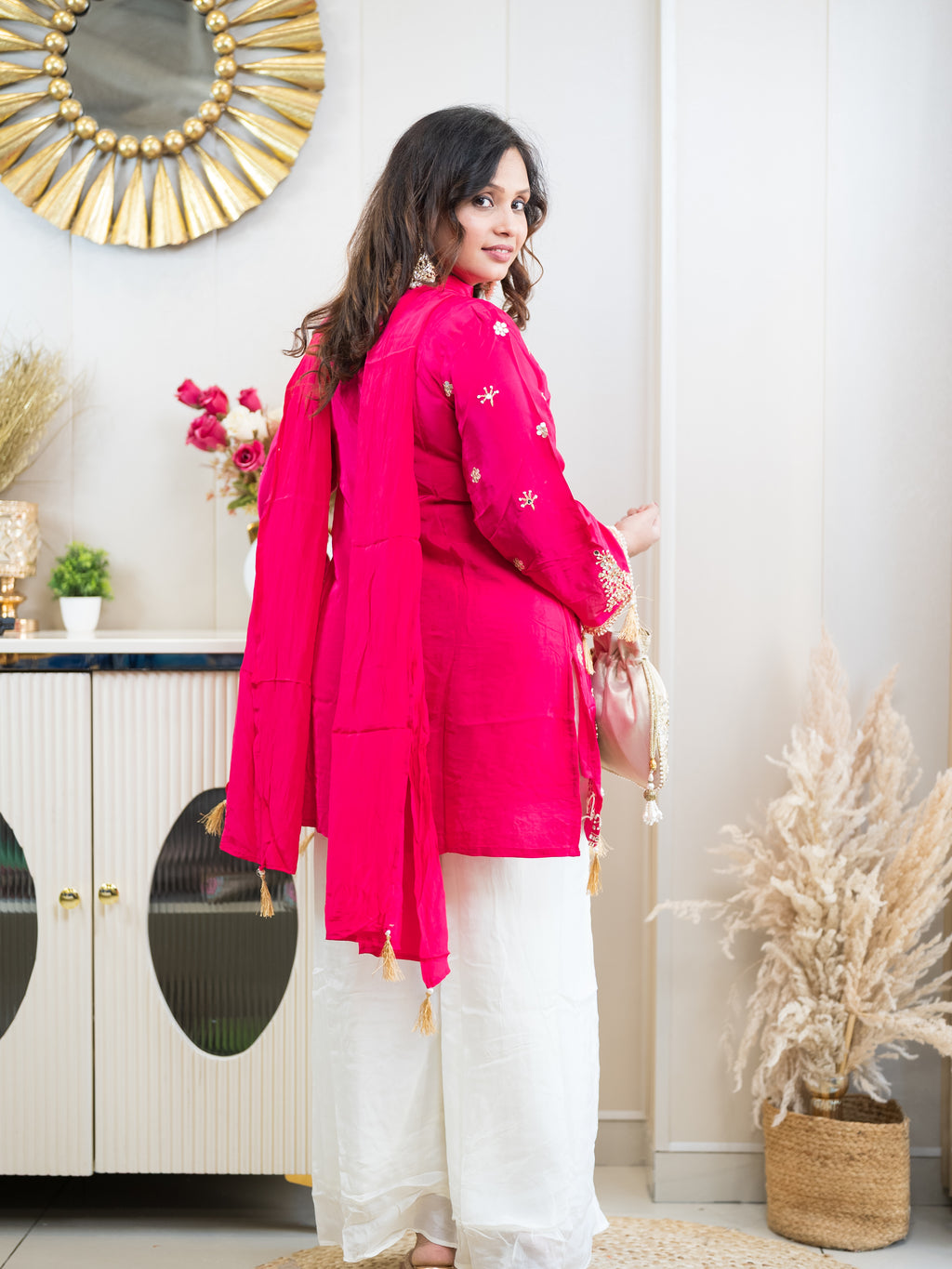 The Rosewood Sharara Set