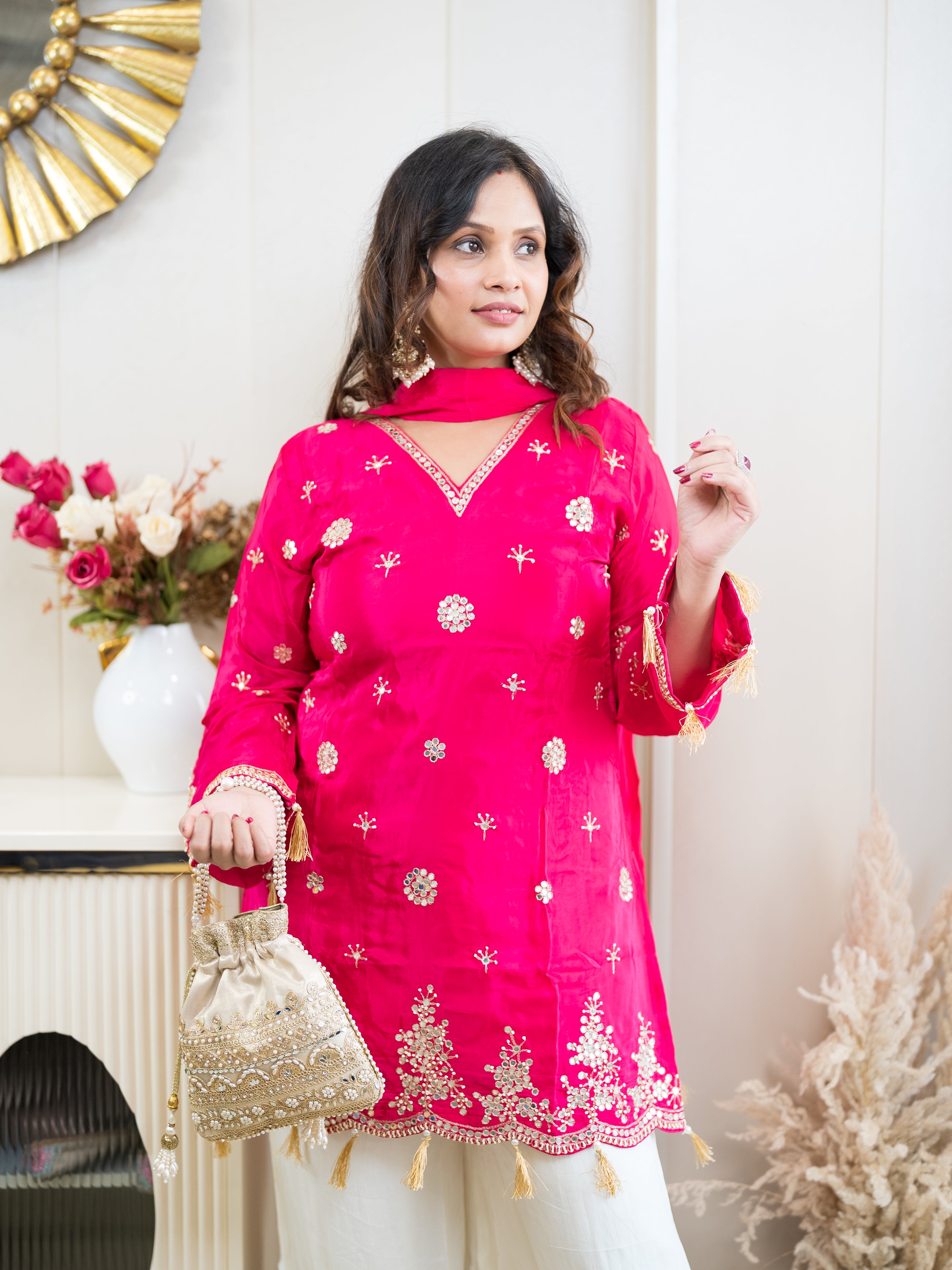 The Rosewood Sharara Set