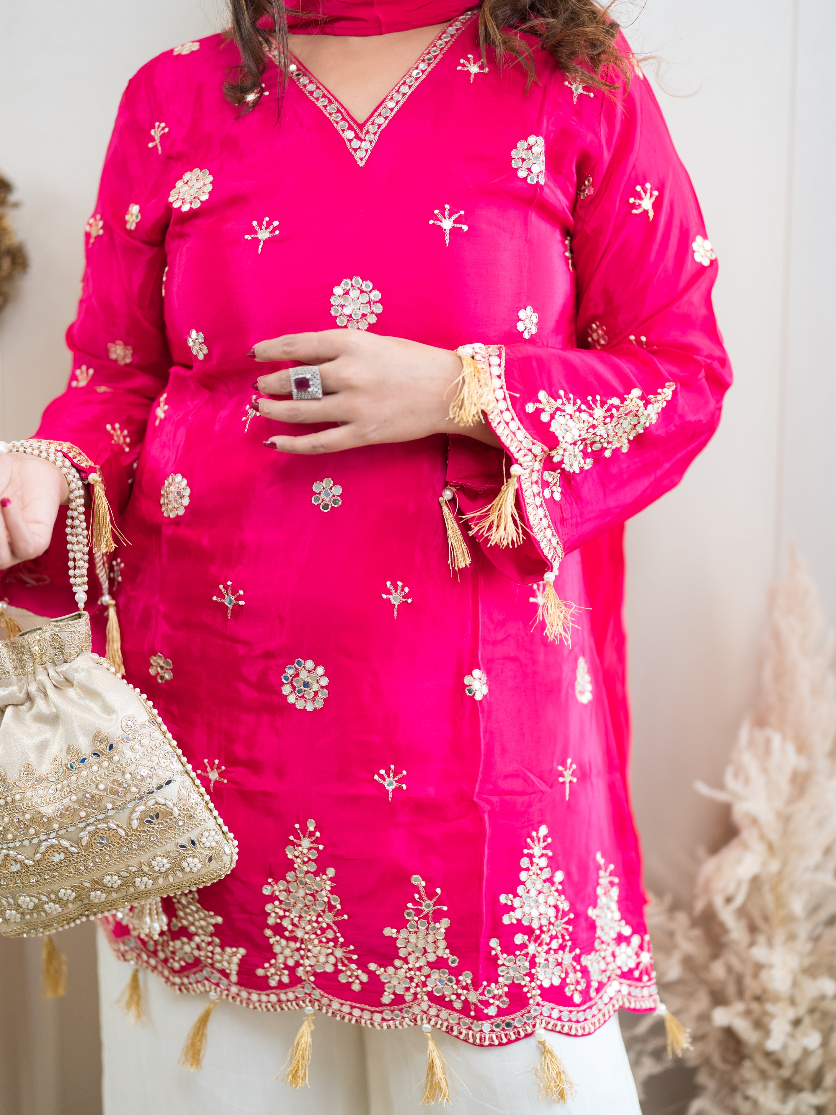 The Rosewood Sharara Set