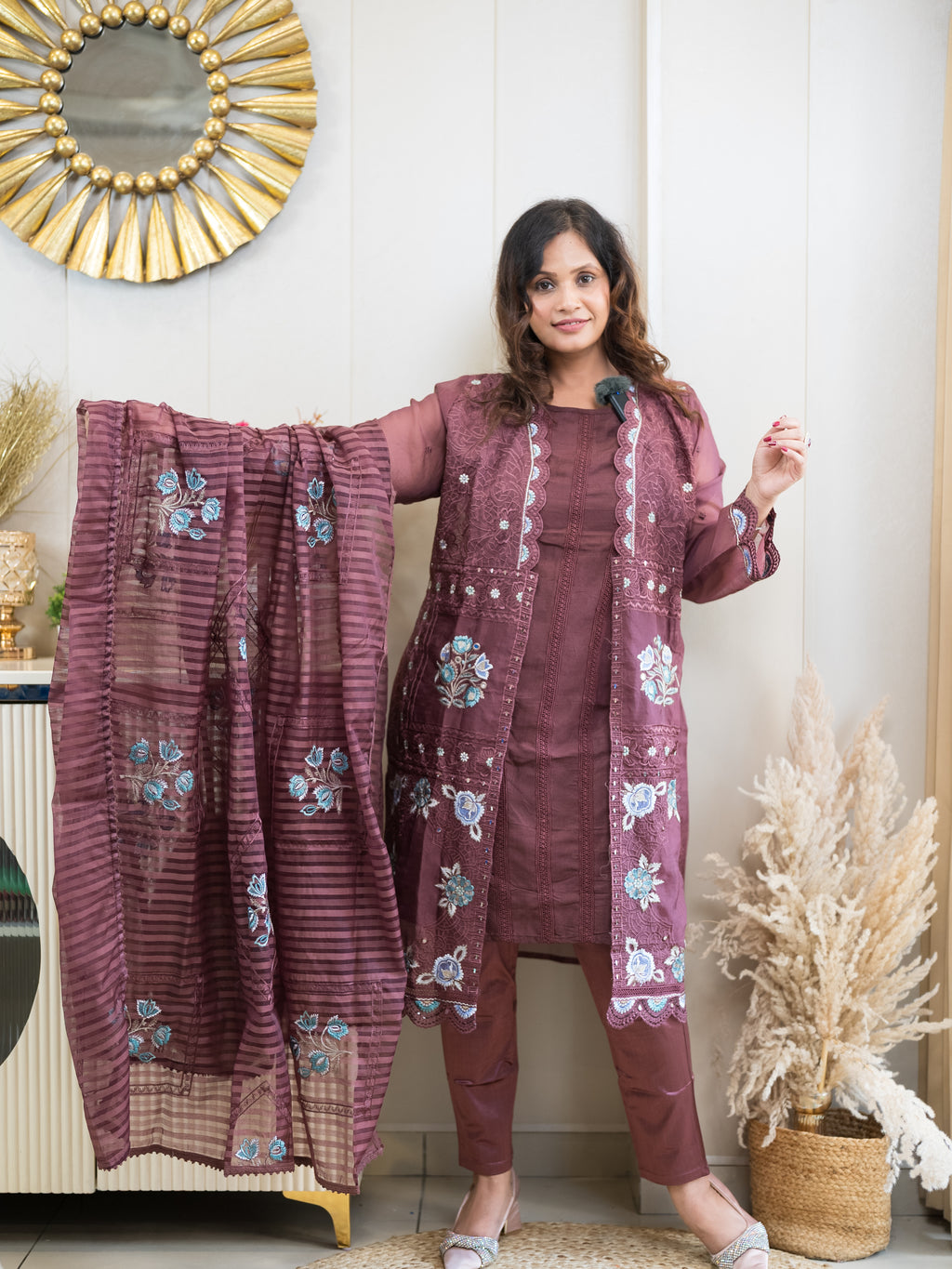 The Orchid Bloom Jacket Set