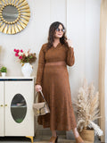Mesh Cut Out Lacy Dress