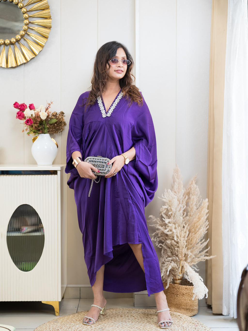 The Amethyst V-Neck Kaftan