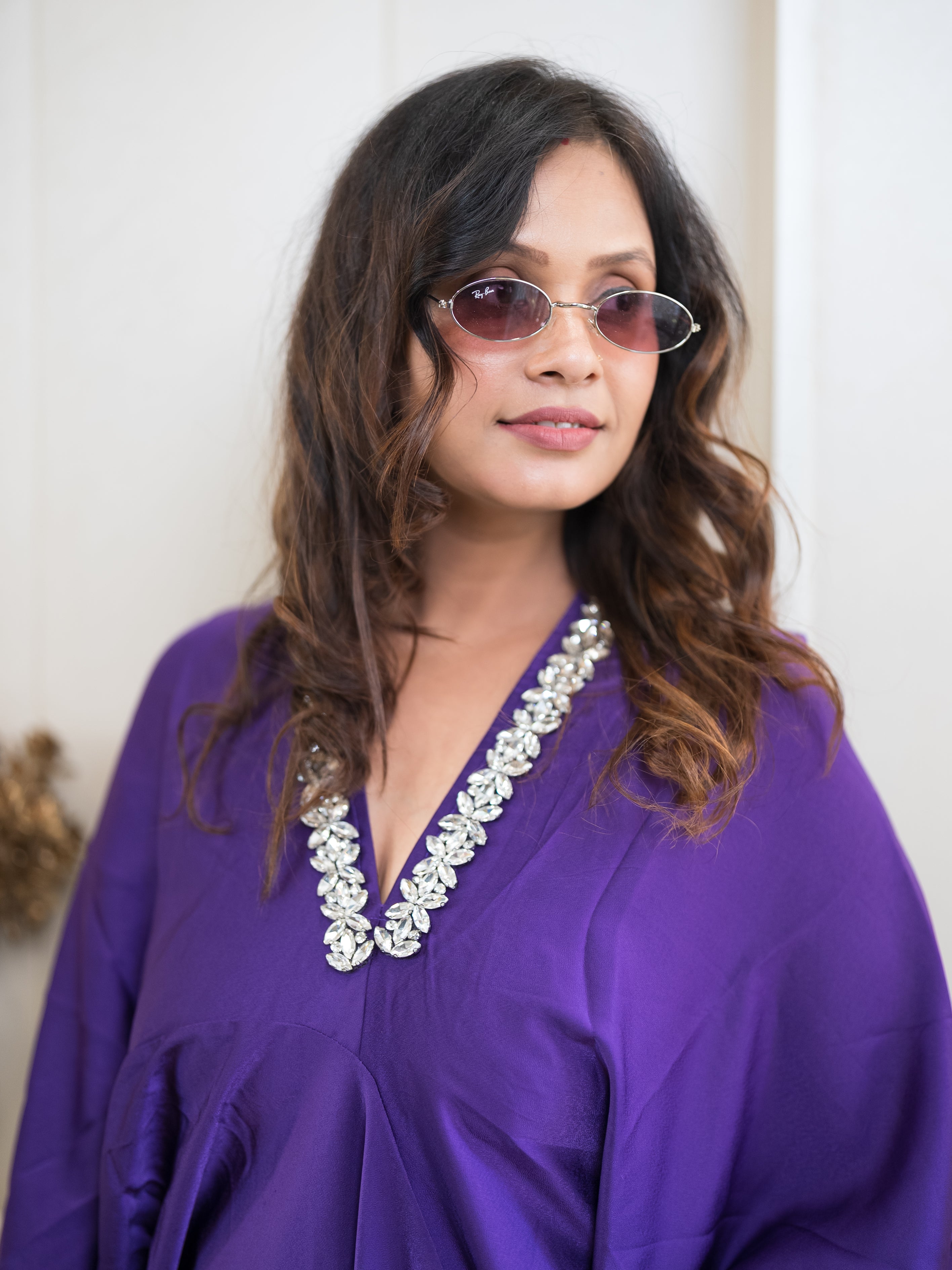 The Amethyst V-Neck Kaftan