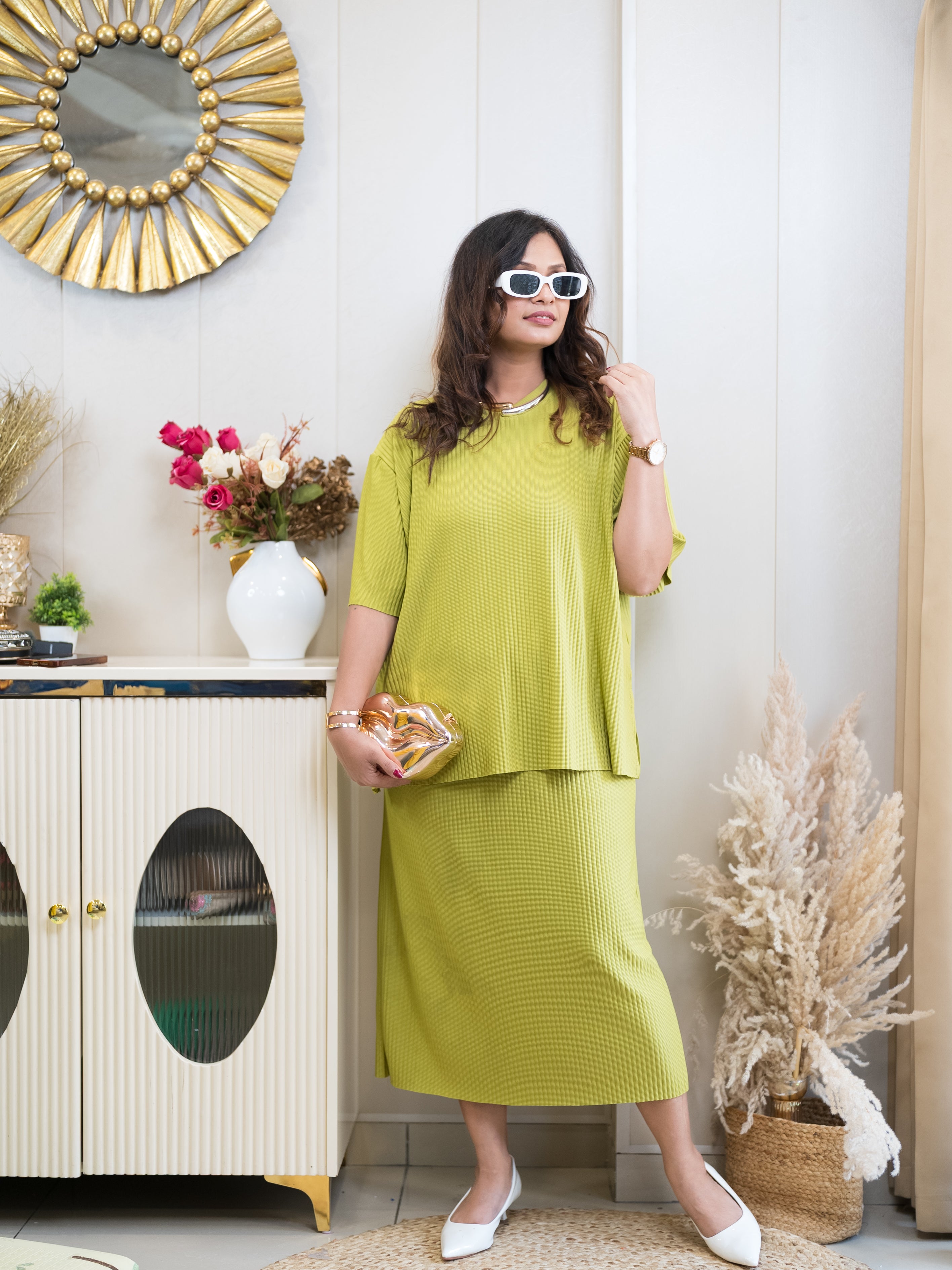 The Citron Pleat Set